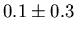 $0.1 \pm 0.3$